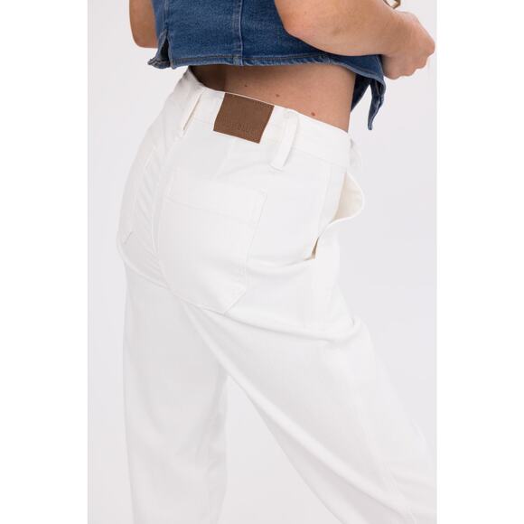 NWT Judy Blue Ivory Drawstring High Waist Jeans Sz 13/31 - Picture 6 of 13